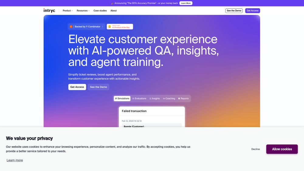 Screenshot of Intryc