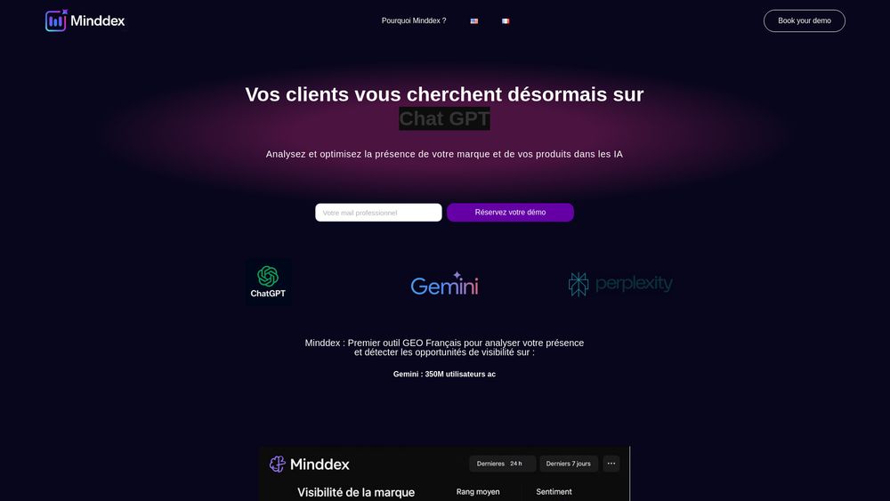 Screenshot of Minddex.ai