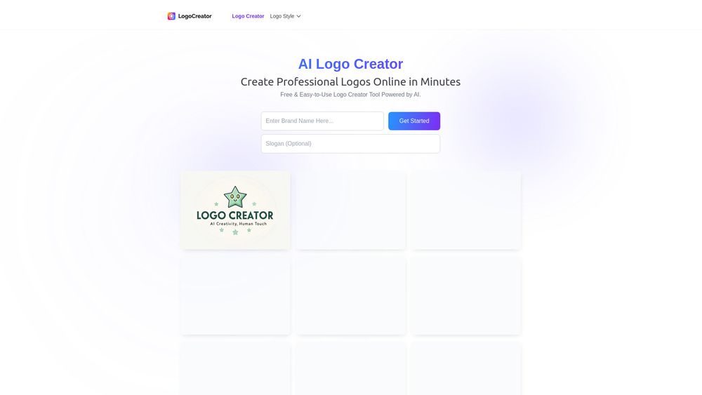 Screenshot of AI Logo Creator – Free AI Logo Creator Online