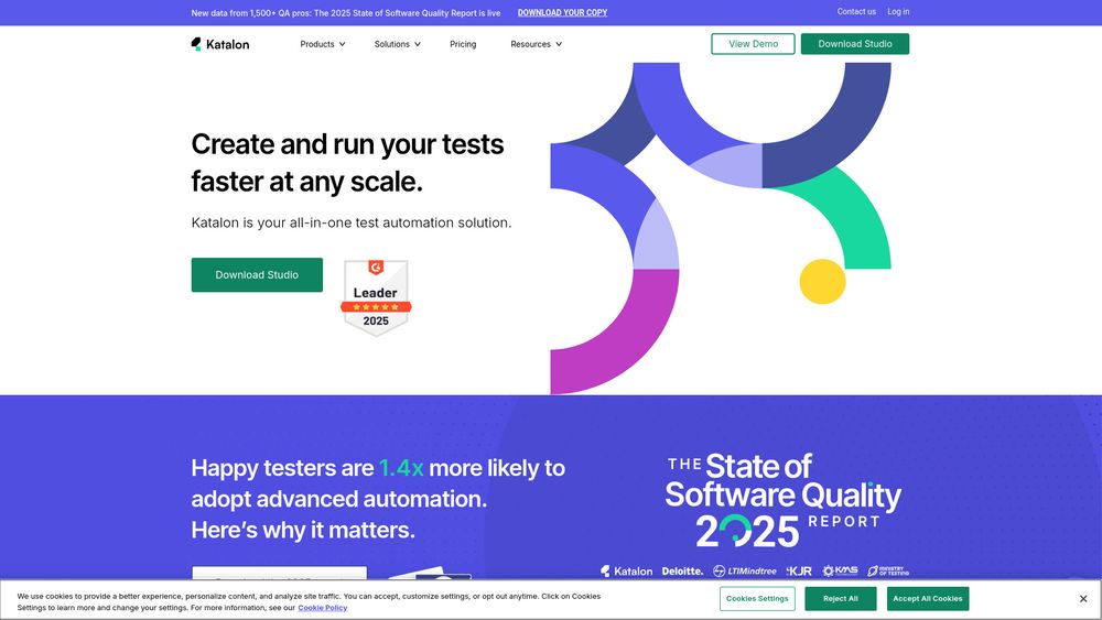 Screenshot of Katalon Studio