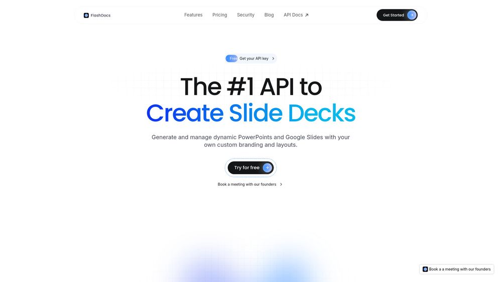 Screenshot of FlashDocs API