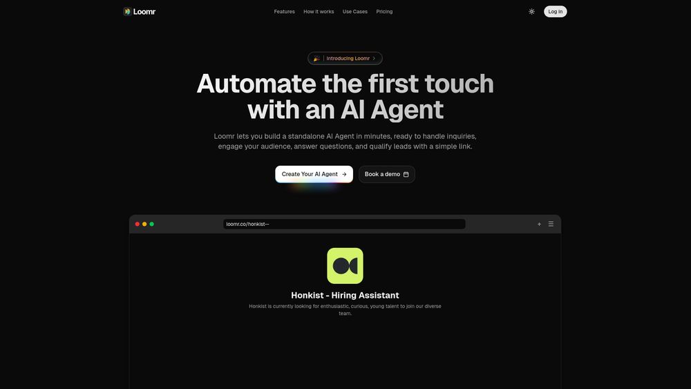 Screenshot of Loomr