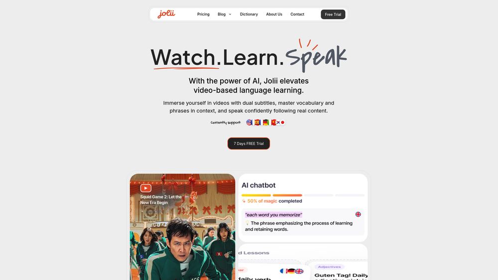 Screenshot of Jolii AI