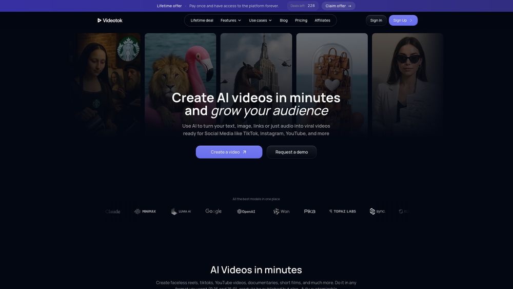 Screenshot of Videotok