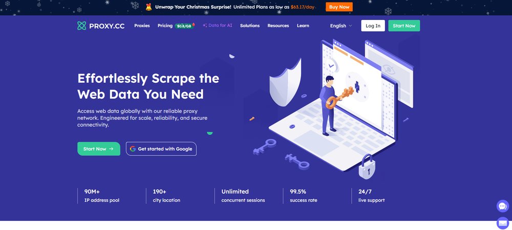Screenshot of ProxyCC