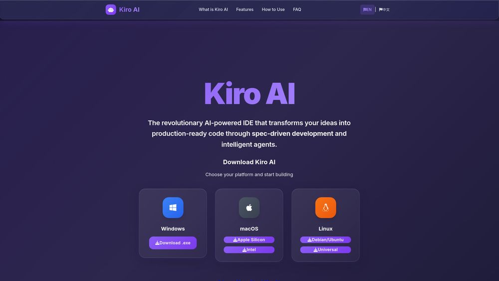 Screenshot of Kiro AI