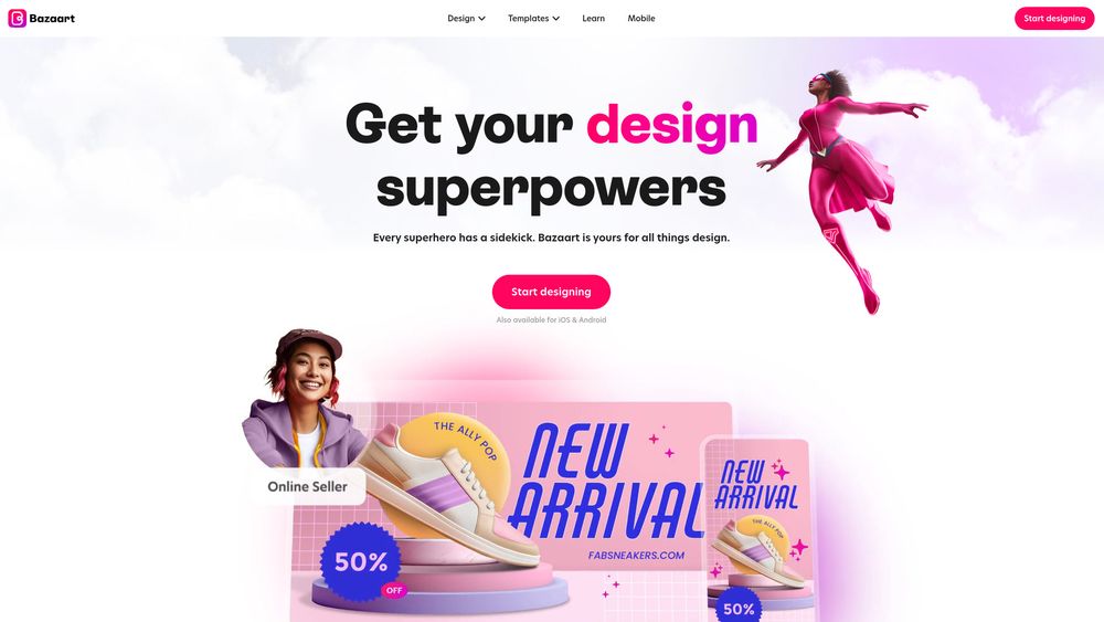 Screenshot of Bazaart