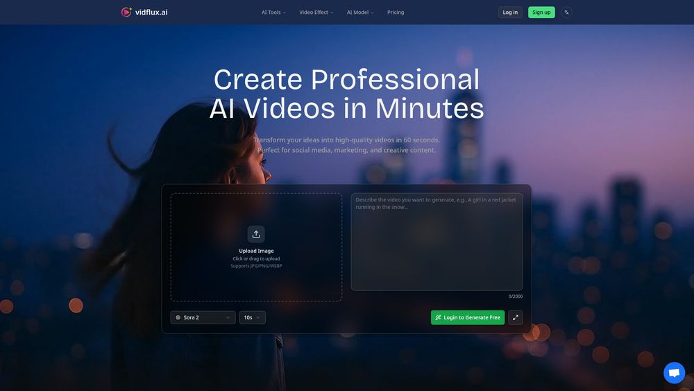 Screenshot of vidflux