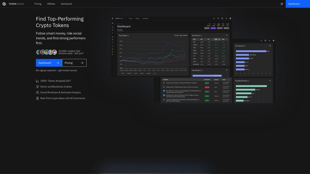 Screenshot of Token Radar