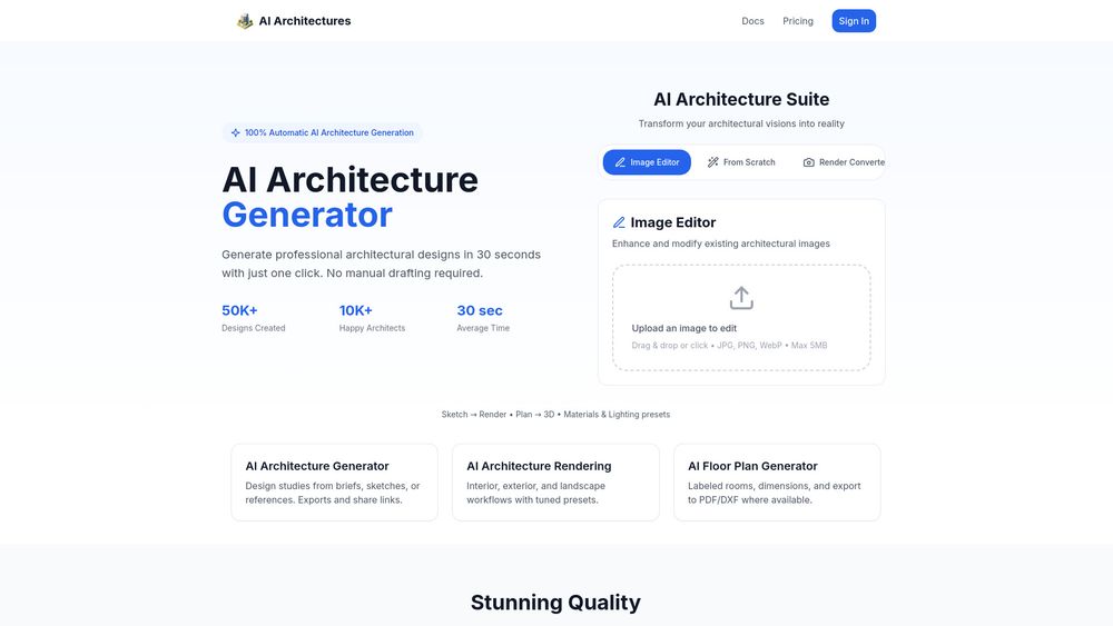 Screenshot of AI Architectures