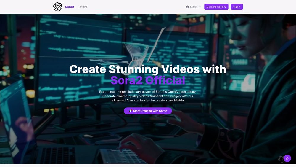 Screenshot of Sora 2 Web