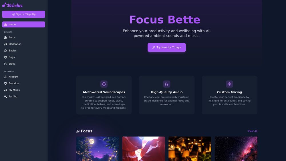 Screenshot of Melodiez