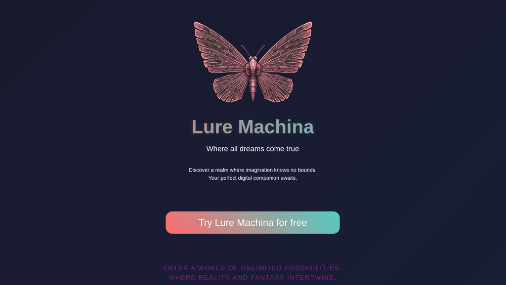 Screenshot of Lure Machina AI Companion
