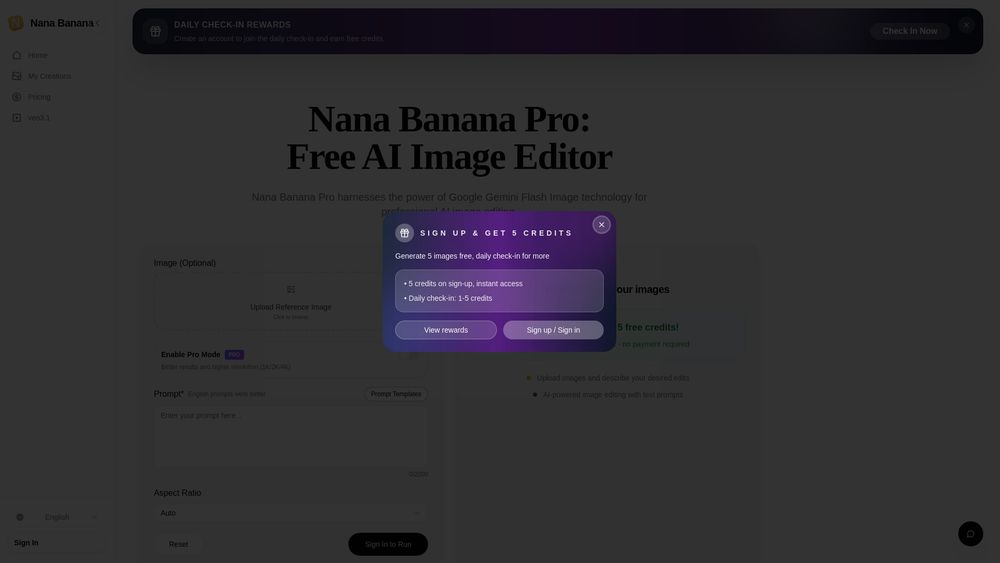 Screenshot of Nana Banana Pro