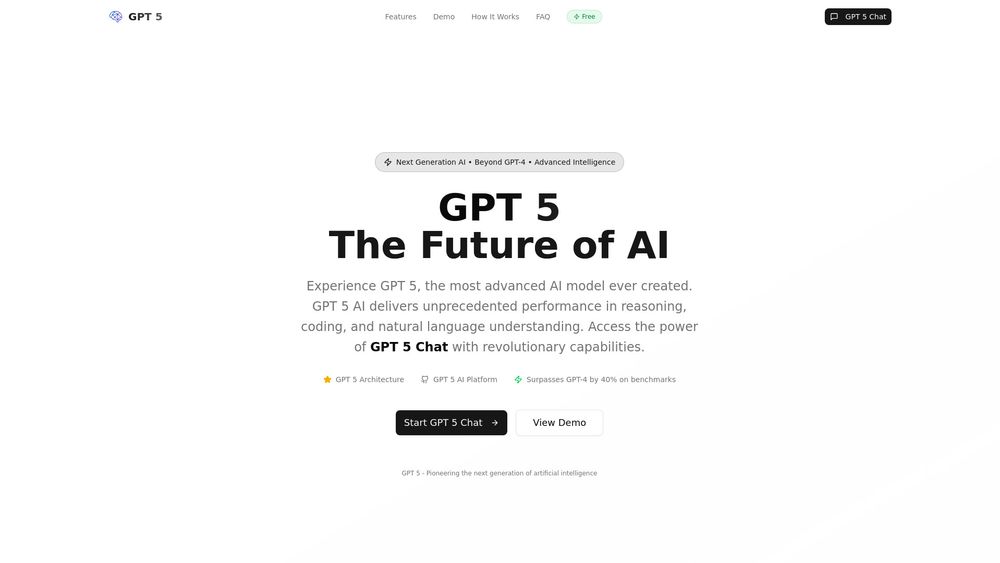 Screenshot of Gpt 5 Ai