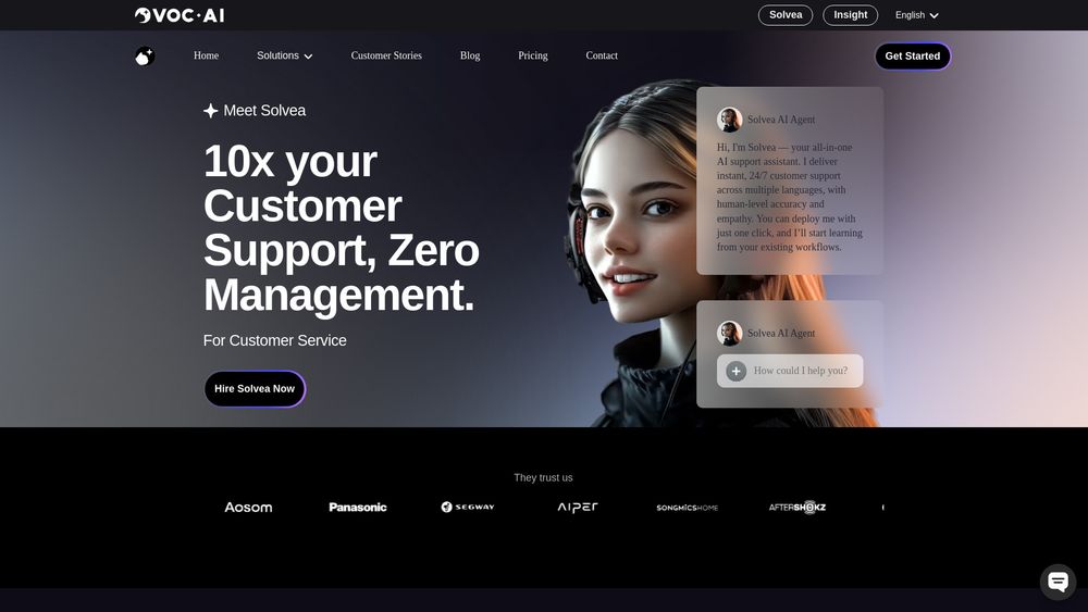 Screenshot of Solvea