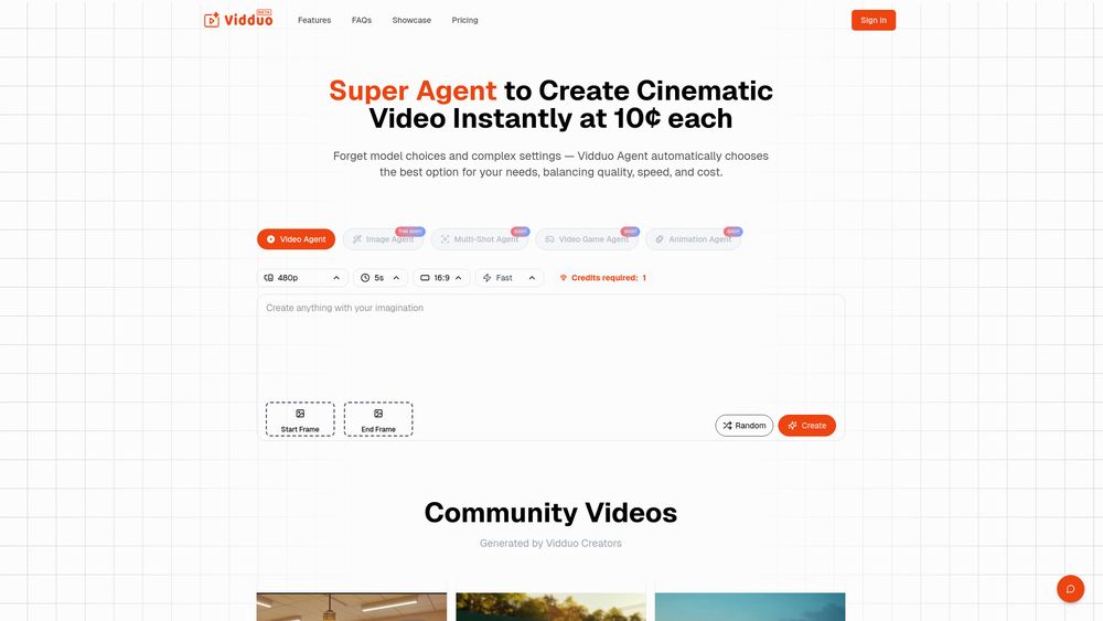 Screenshot of Vidduo