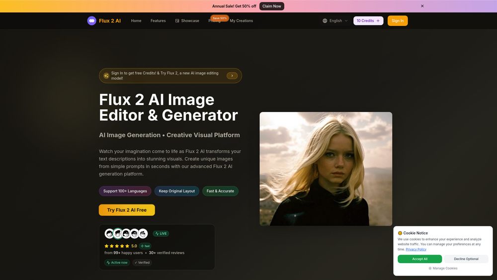 Screenshot of Flux 2-