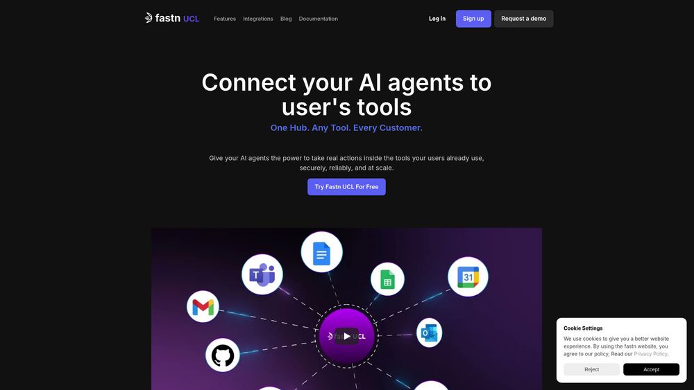 Screenshot of Fastn UCL