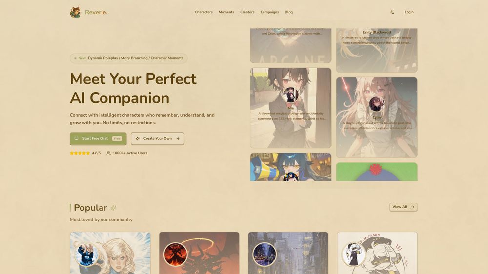 Screenshot of Reverie-