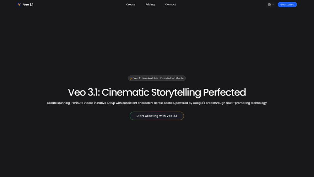 Screenshot of Veo 3.1 AI