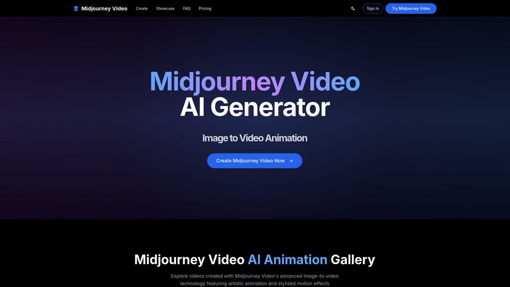 Screenshot of Midjourney Video 1
