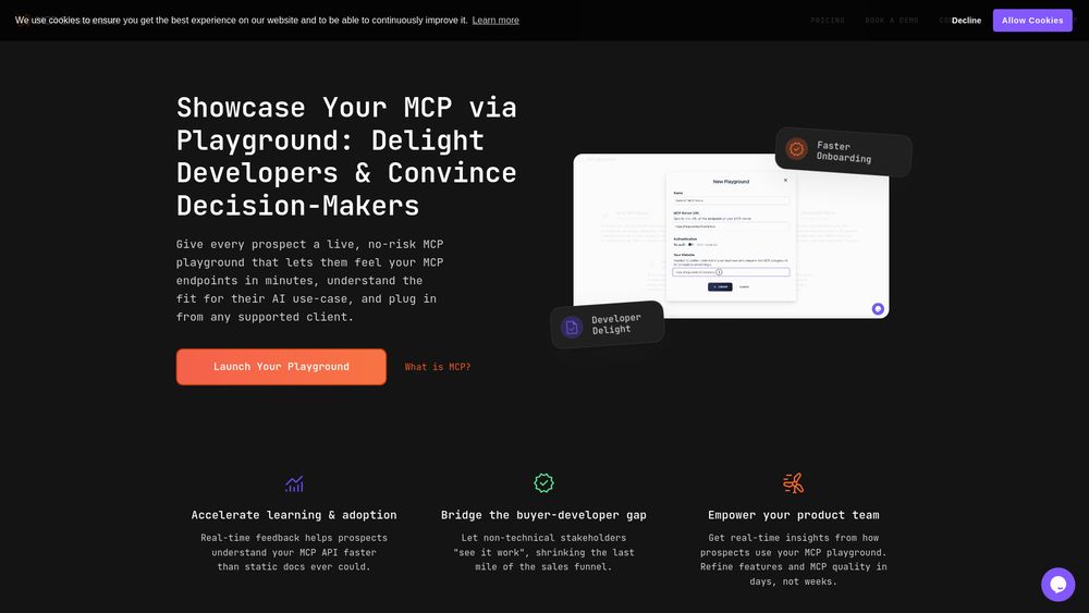 Screenshot of MCP Showcase