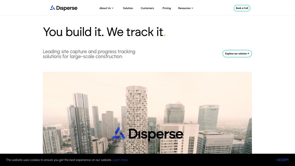 Screenshot of Disperse