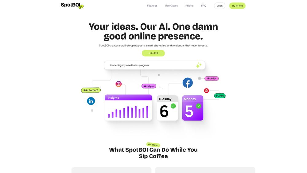 Screenshot of SpotBOI