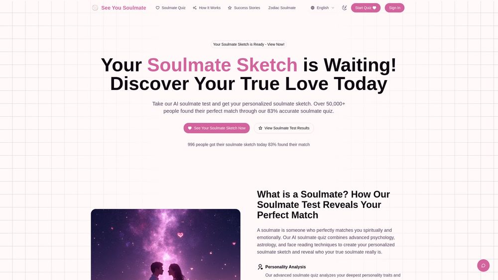 Screenshot of See Your Soulmate