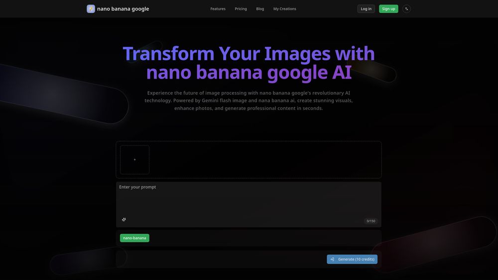 Screenshot of nano banana google