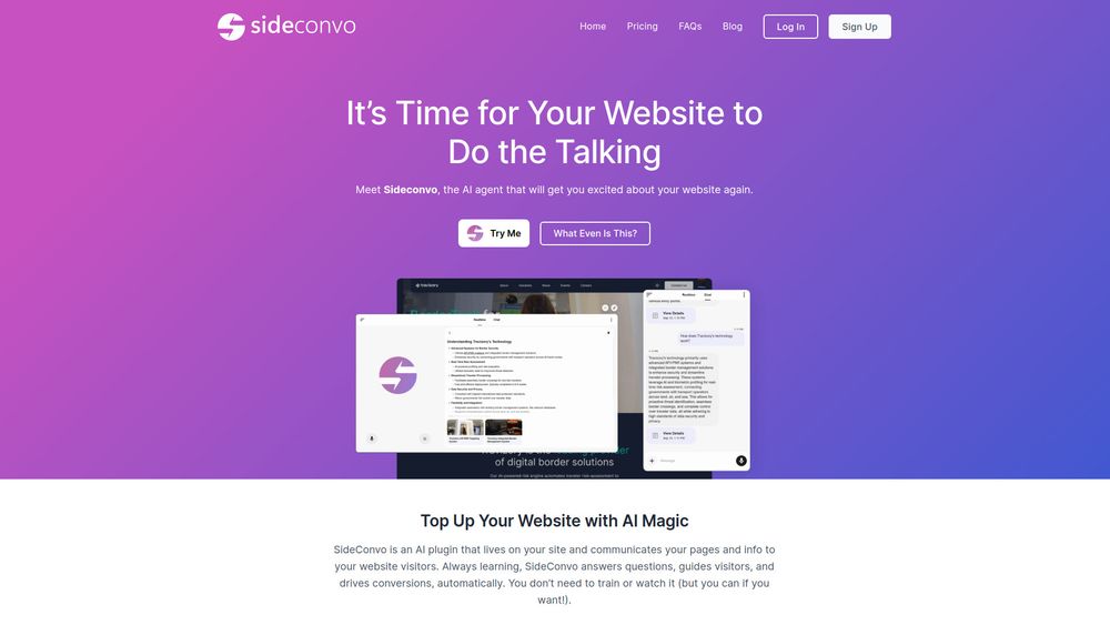 Screenshot of Sideconvo