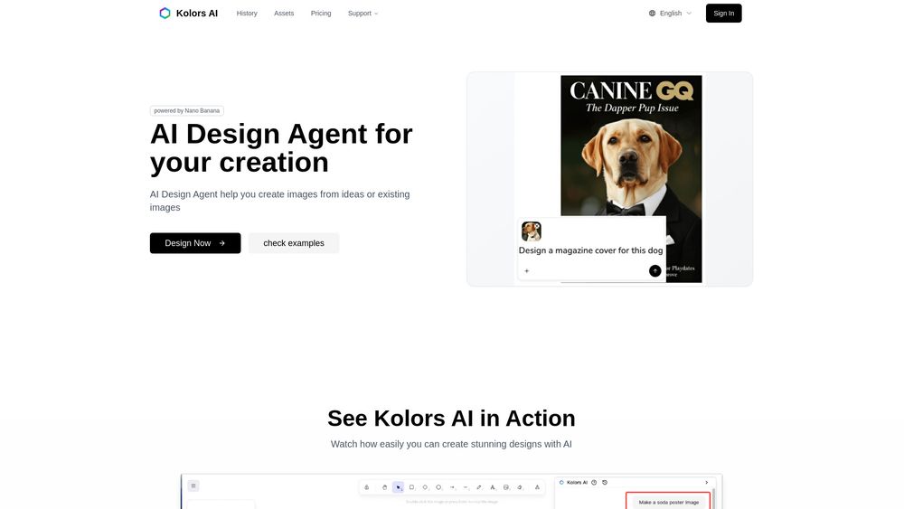 Screenshot of Kolors AI