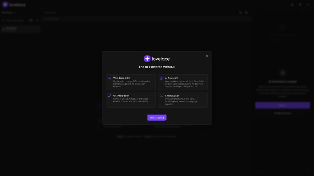 Screenshot of Lovelace