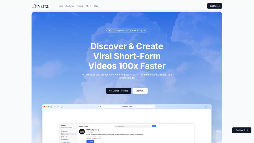 Screenshot of Narra