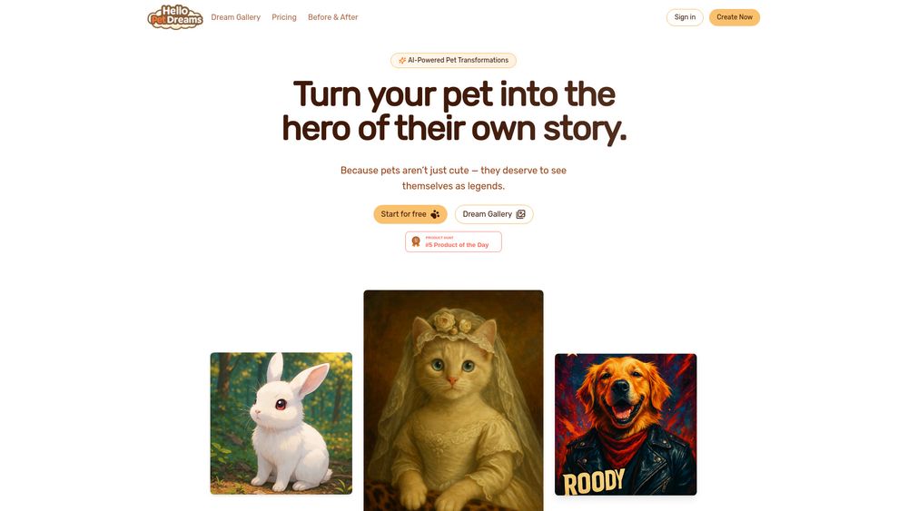 Screenshot of Hello Pet Dreams