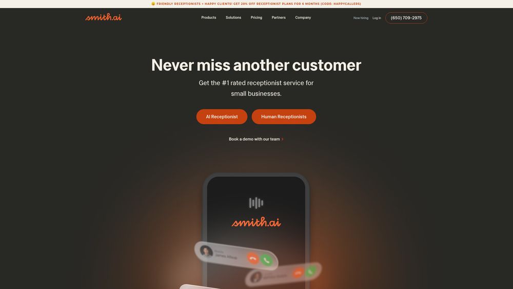 Screenshot of Smith.ai