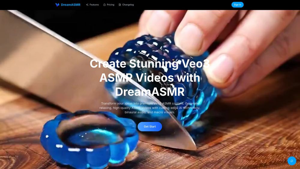 Screenshot of DreamASMR