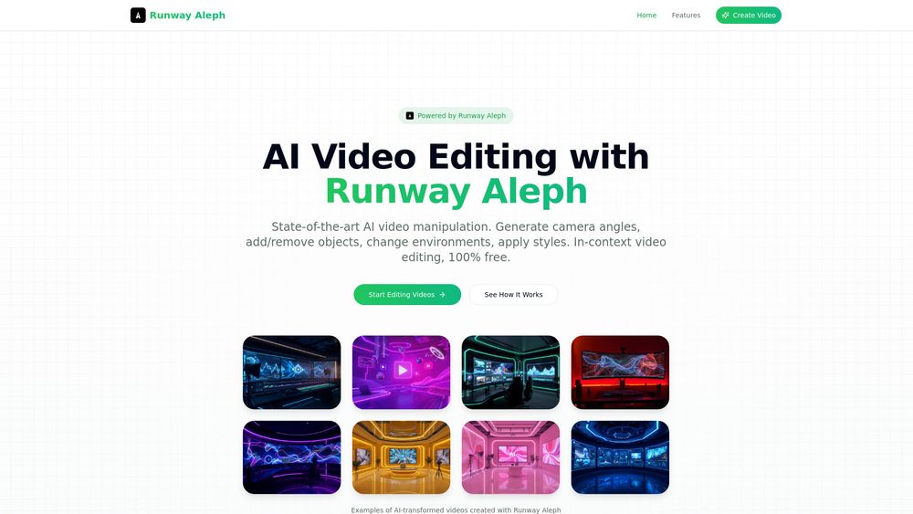 Screenshot of Runway Aleph