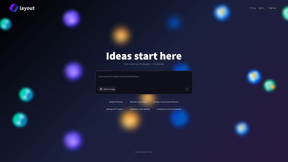 Screenshot of Layout.dev