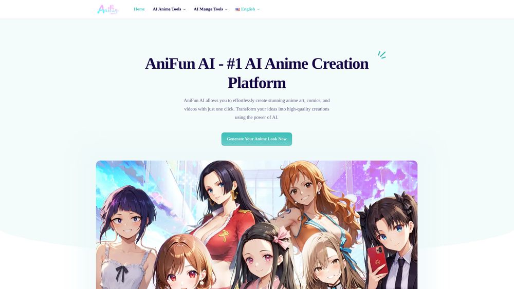 Screenshot of Anifun AI