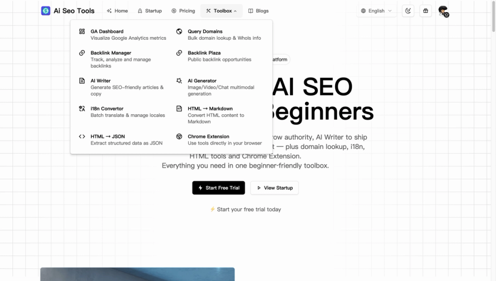 image of AI SEO Tools for Startup image of AI SEO Tools for Startup