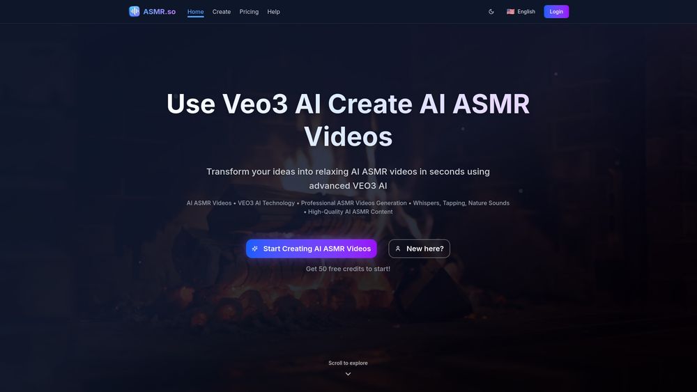 Screenshot of AI ASMR Videos
