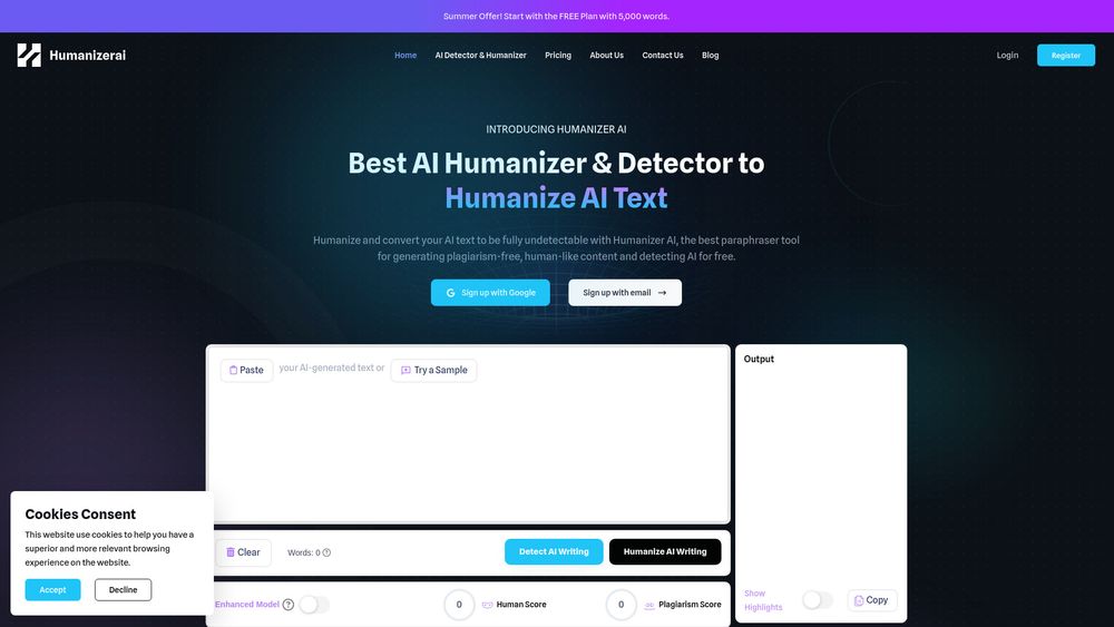 Screenshot of Humanizer AI-