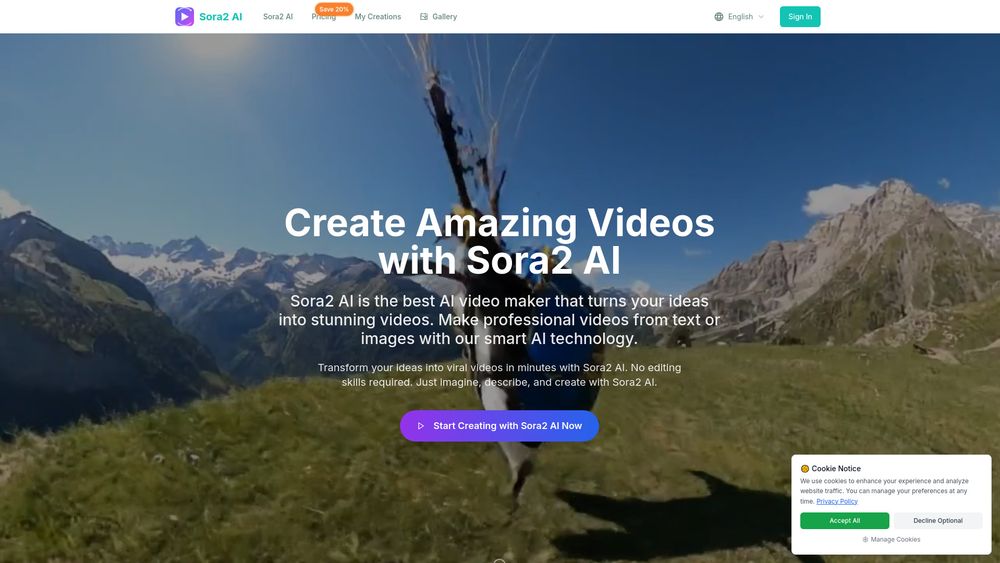 Screenshot of Sora2 AI Video