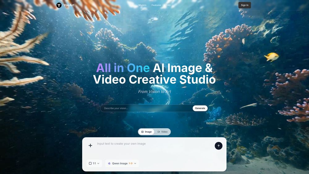 Screenshot of YouArt