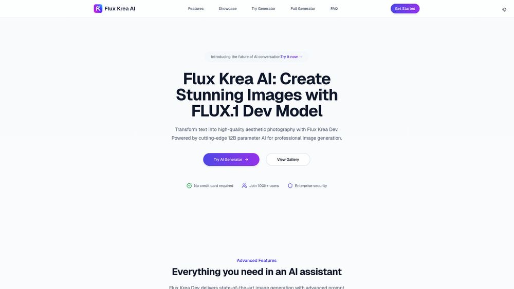 Screenshot of Flux Krea