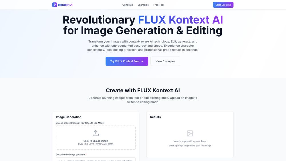 Screenshot of Kontext AI