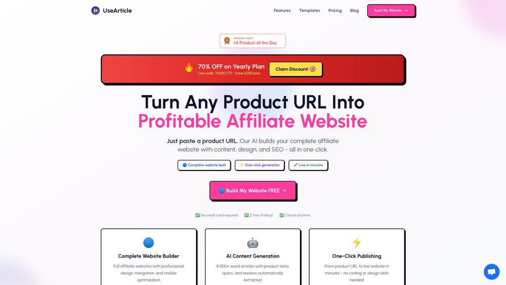 Screenshot of UseArticle