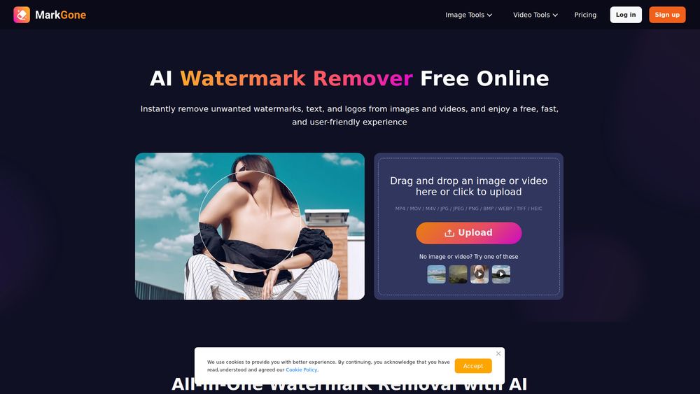 Screenshot of Remove Watermark - MarkGone Screenshot of Remove Watermark - MarkGone
